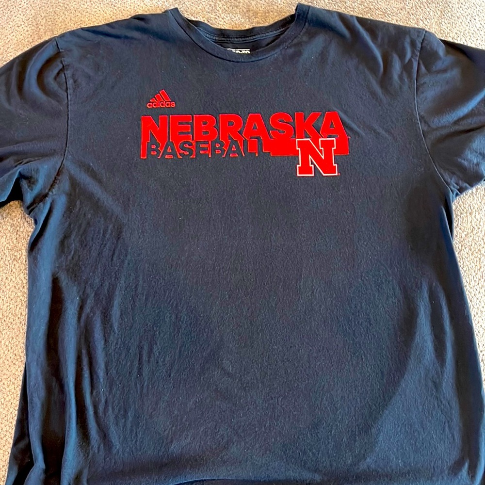 Go husker basketball logo tshirt.